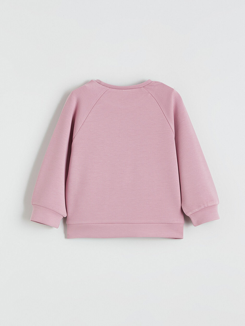 Lila Baskılı Soft Touch Kız Çocuk Sweatshirt-1
