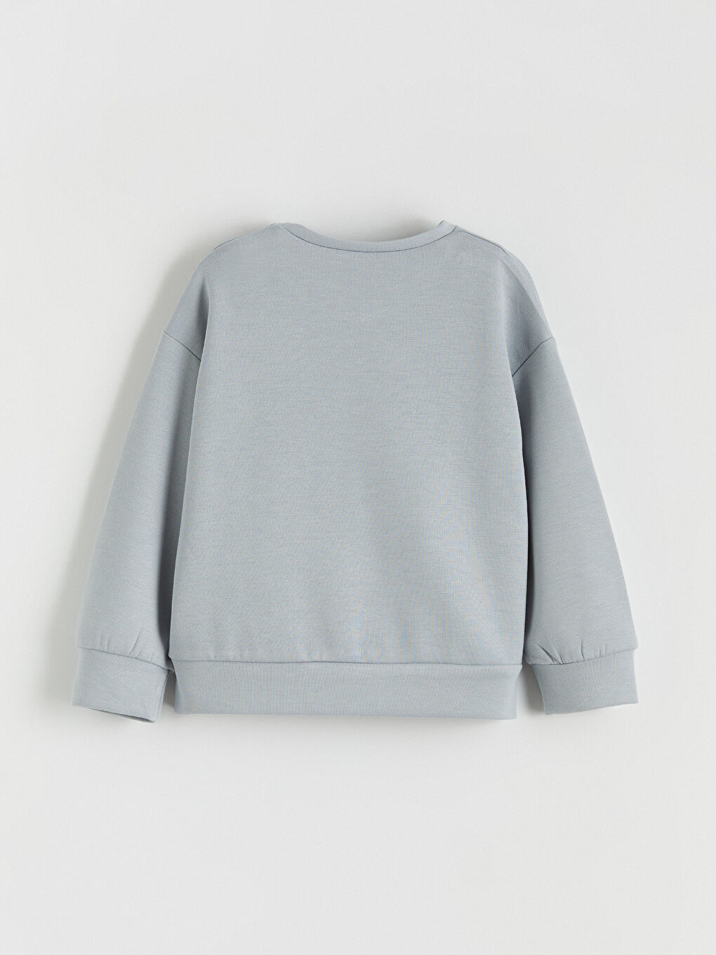 Gri Bisiklet Yaka Kız Çocuk Sweatshirt ve Pantolon-3