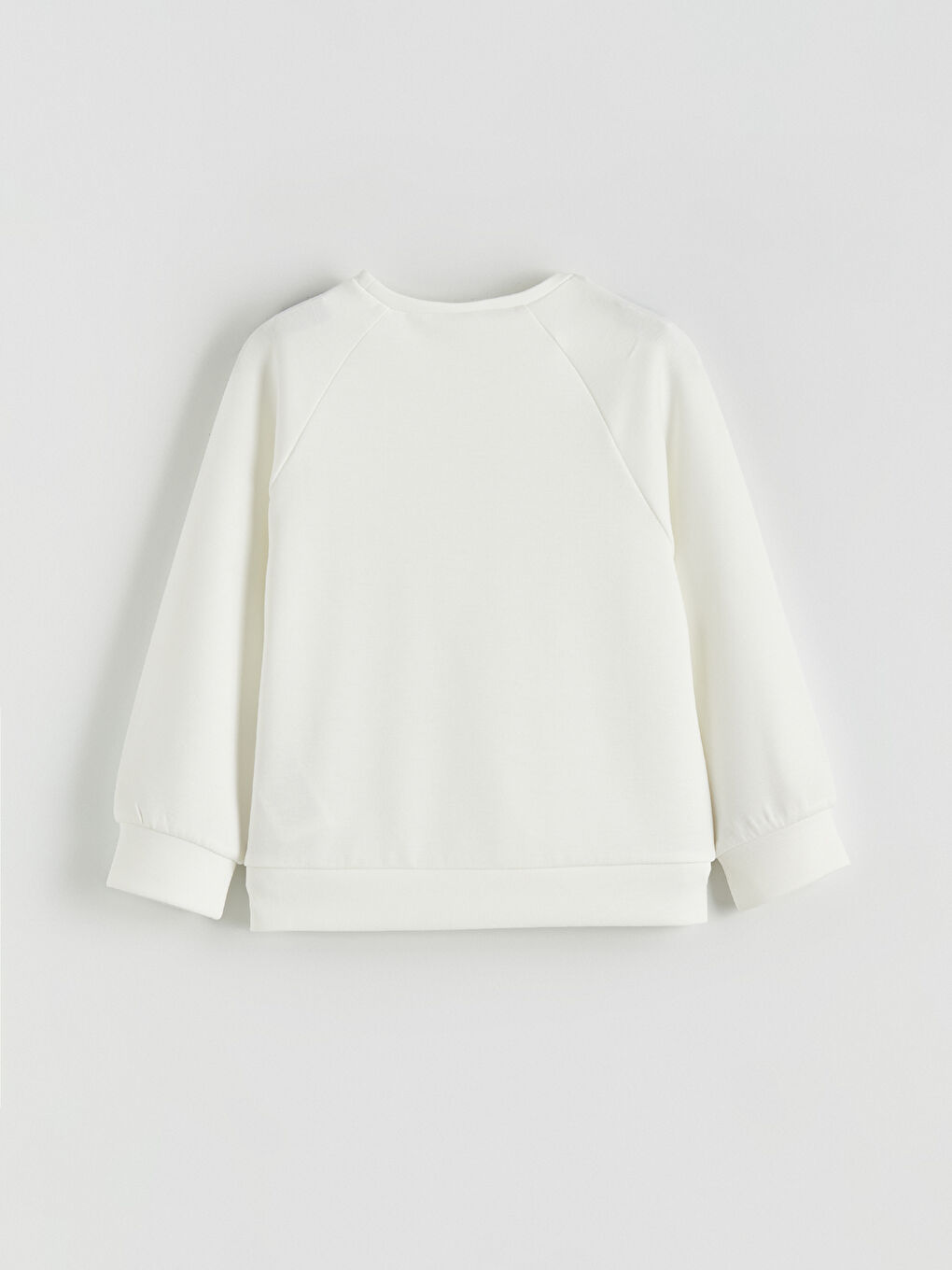 Ekru Baskılı Kız Çocuk Sweatshirt ve Pantolon 2'li-3