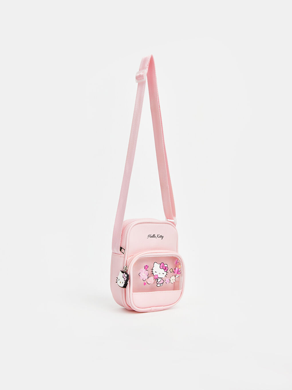 Pembe Hello Kitty Baskılı Kız Çocuk Omuz Çantası-1