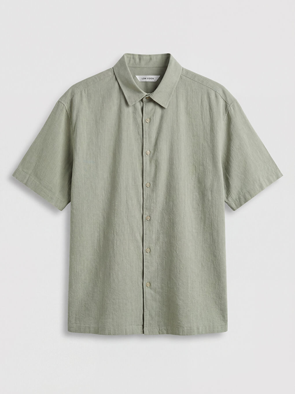 Yeşil Regular Fit Armürlü Erkek Gömlek