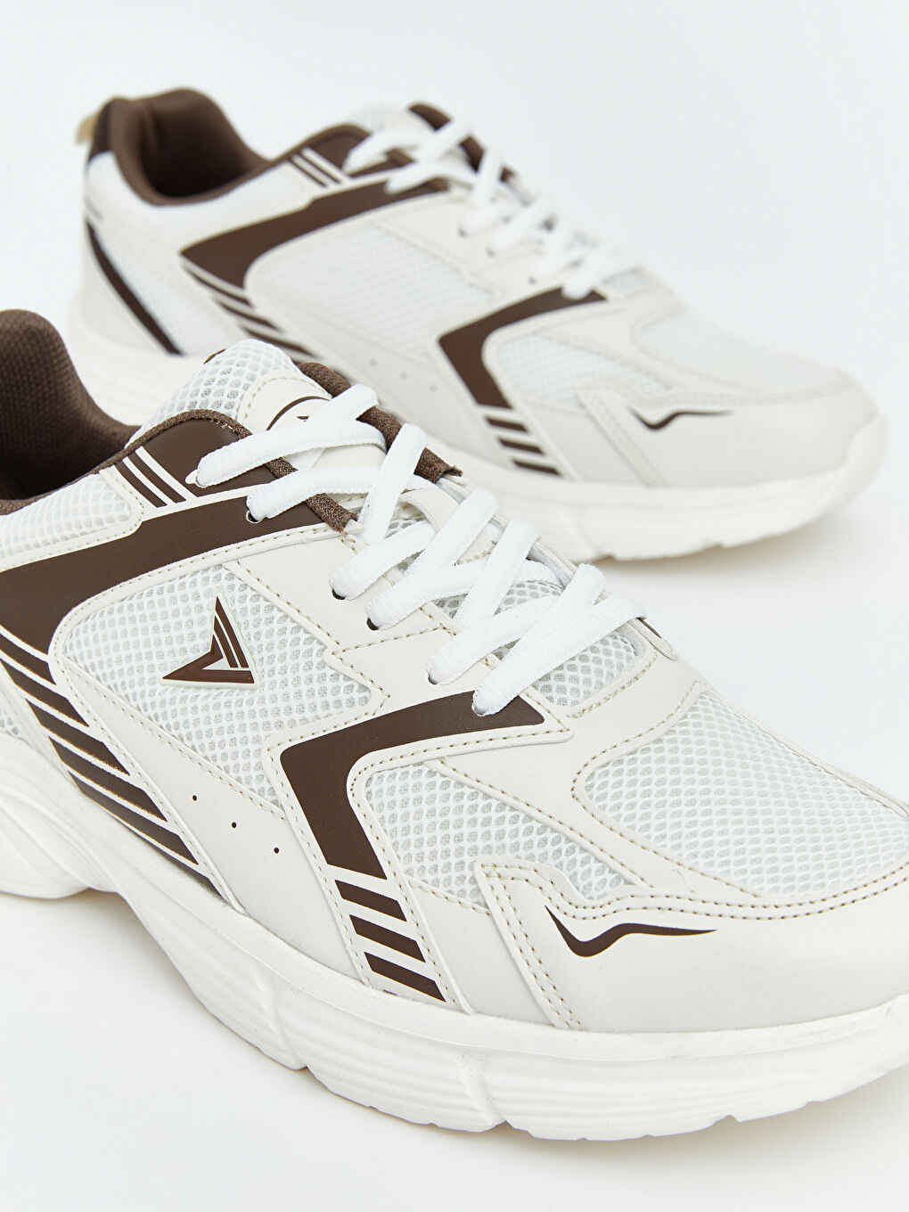 Ekru Bağcıklı Erkek Spor Ayakkabı-2