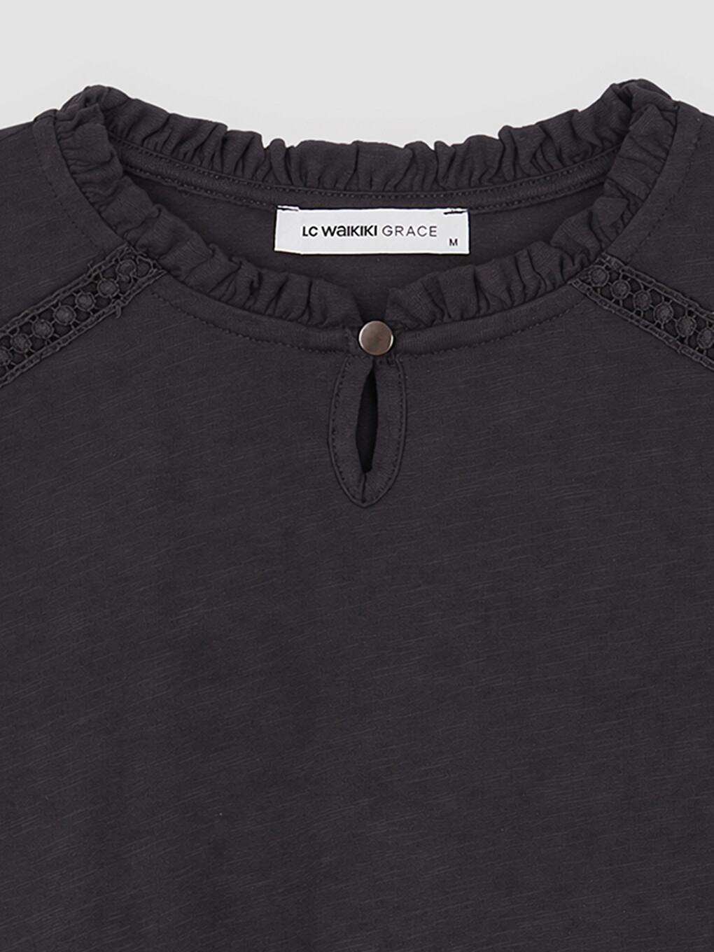 Crew Neck Embroidered Blouse-2