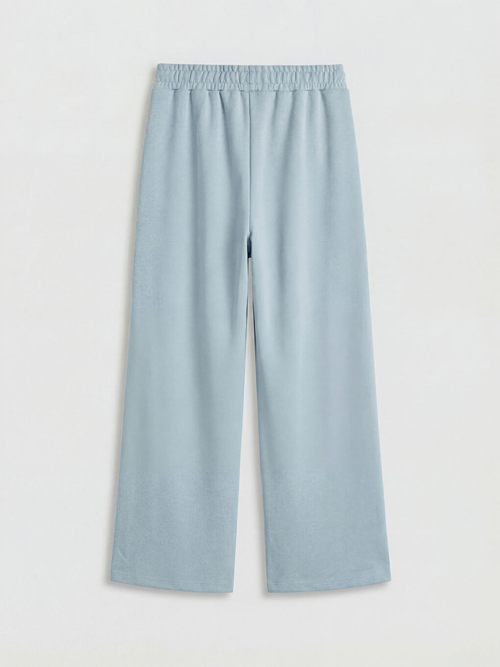 Mavi Geniş Paça Kız Çocuk Soft Touch Eşofman Altı-1