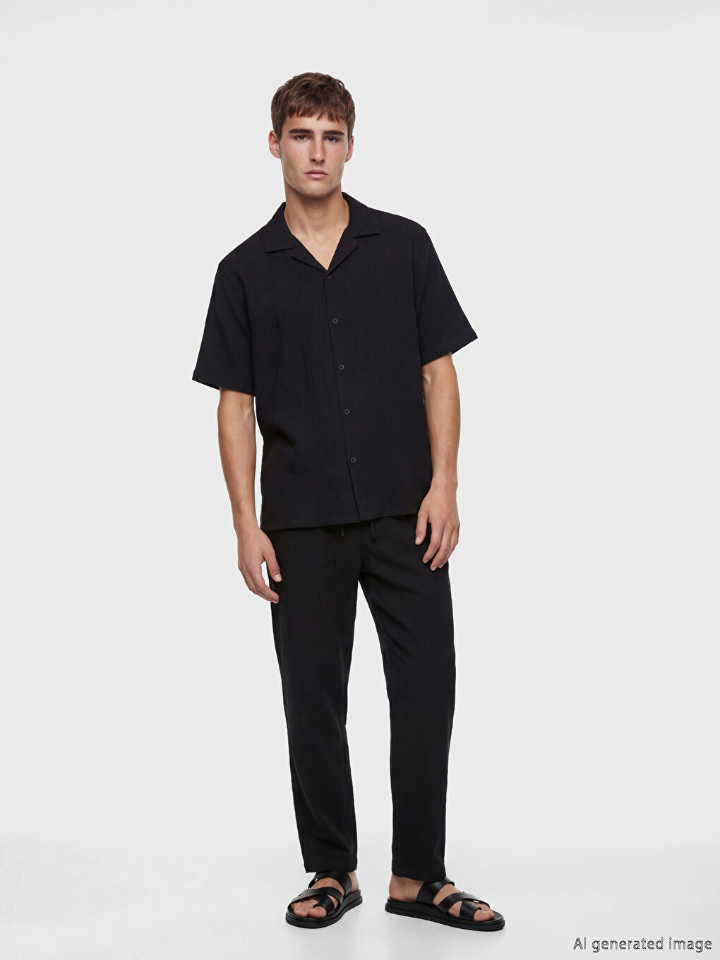 Regular Fit Crinkle Men's Shirt-1