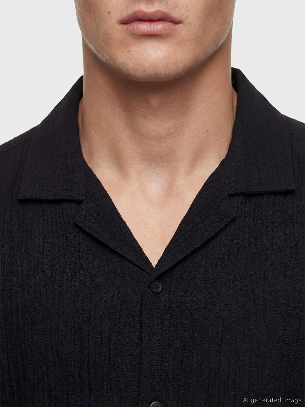 Regular Fit Crinkle Men's Shirt-2