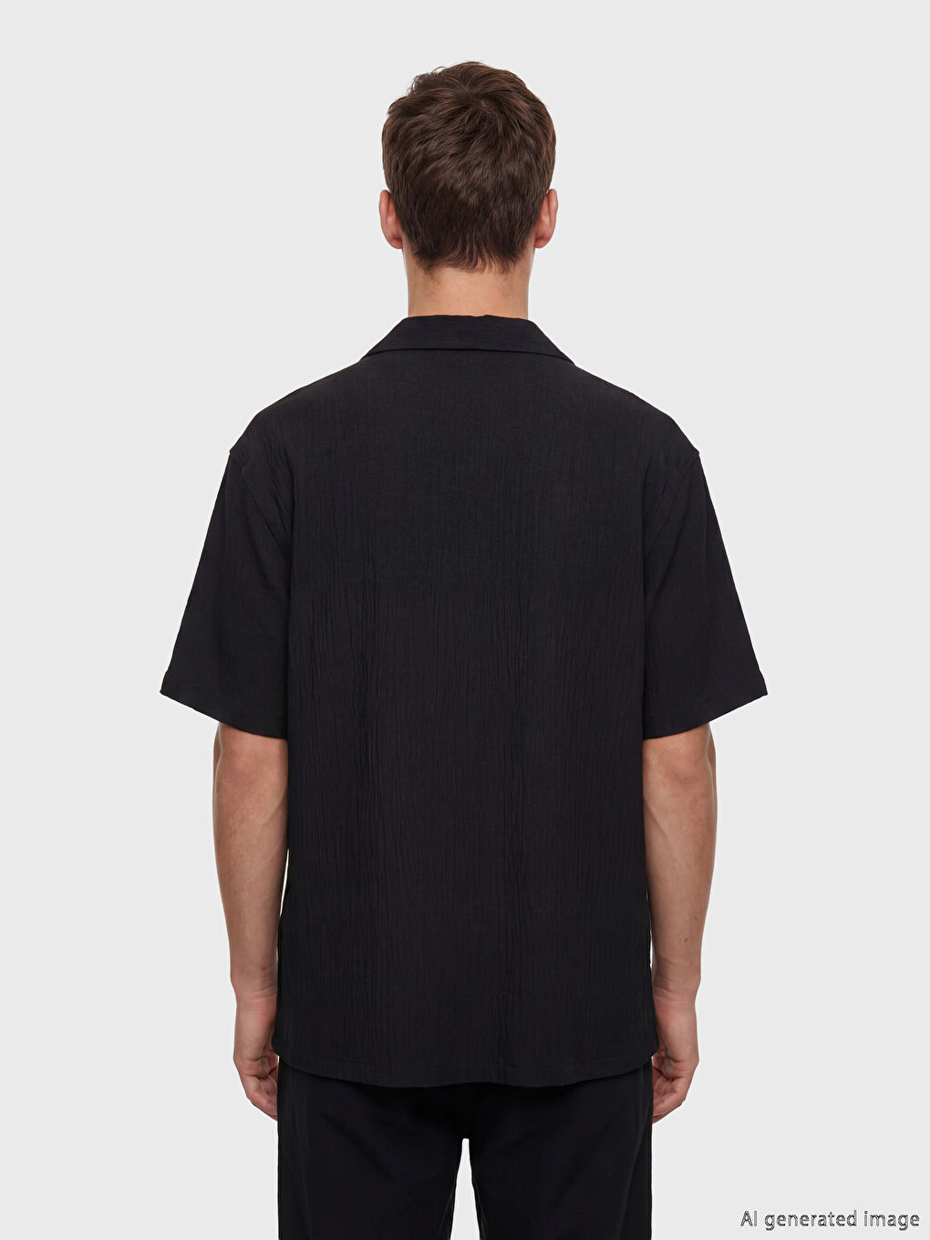 Regular Fit Crinkle Men's Shirt-3