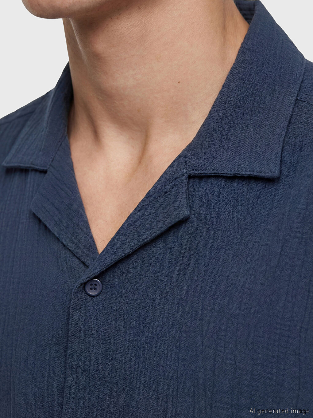 Regular Fit Crinkle Men's Shirt-2