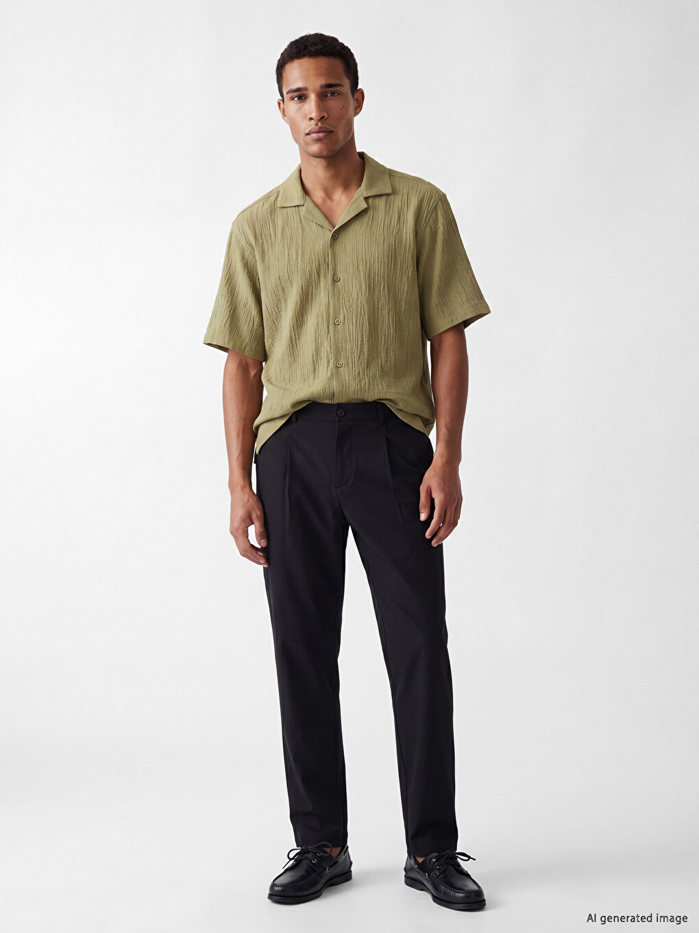Regular Fit Crinkle Men's Shirt-1