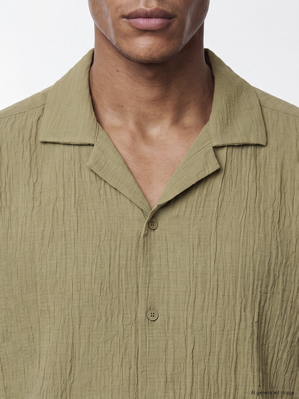 Regular Fit Crinkle Men's Shirt-2