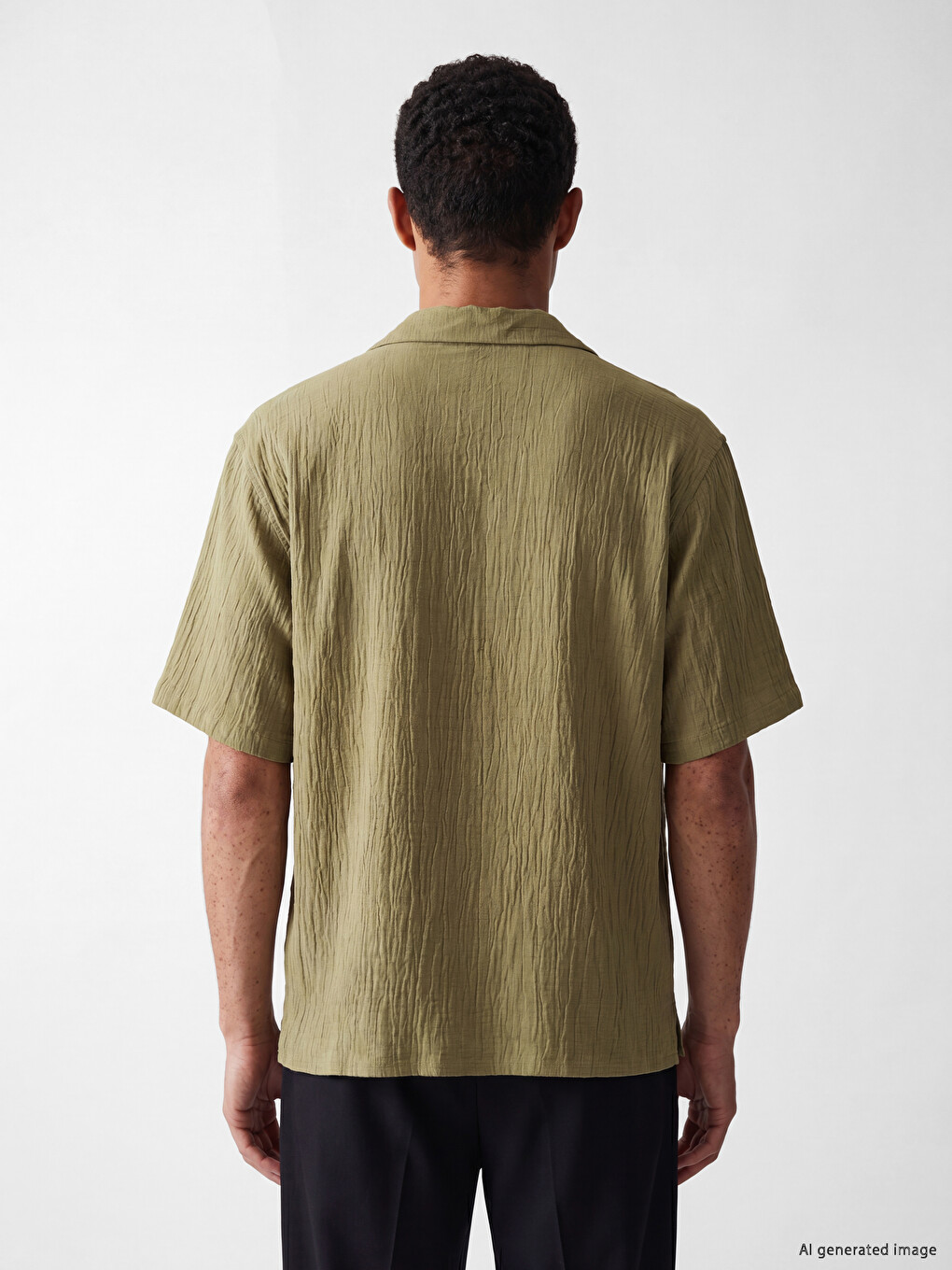 Regular Fit Crinkle Men's Shirt-3