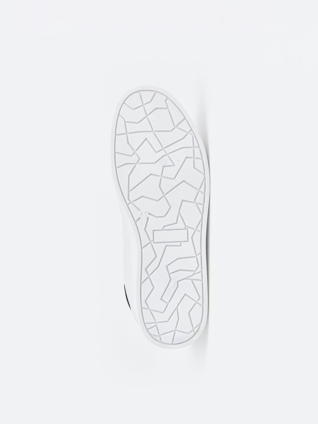 Beyaz Deri Görünümlü Erkek Spor Ayakkabı-3