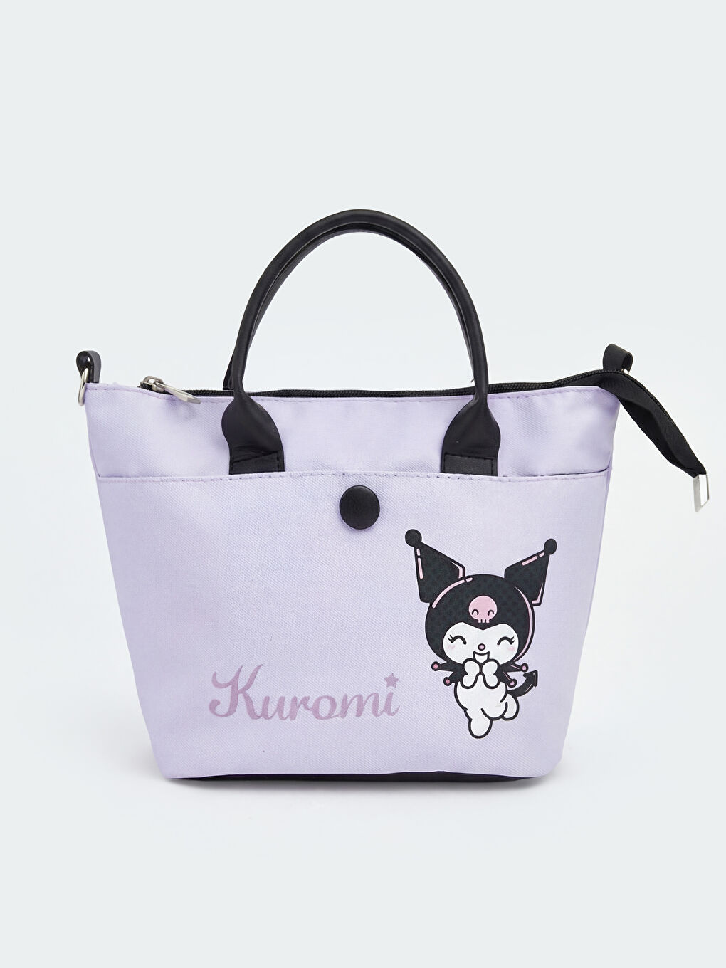Lila Kuromi Baskılı Kız Çocuk Omuz Çantası