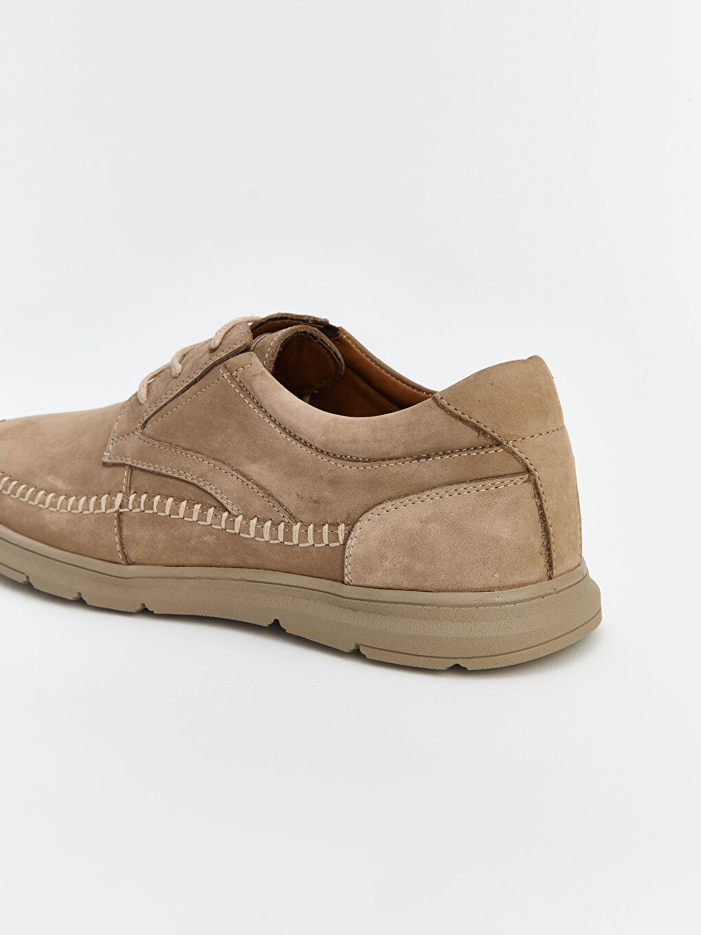 Bej Süet Görünümlü Erkek Klasik Ayakkabı-3