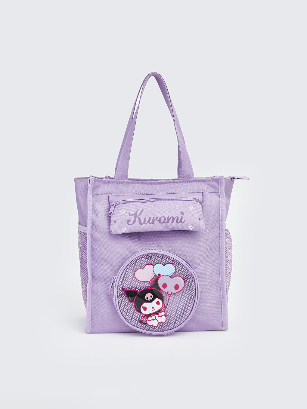 Lila Kuromi Baskılı Kız Çocuk Omuz Çantası