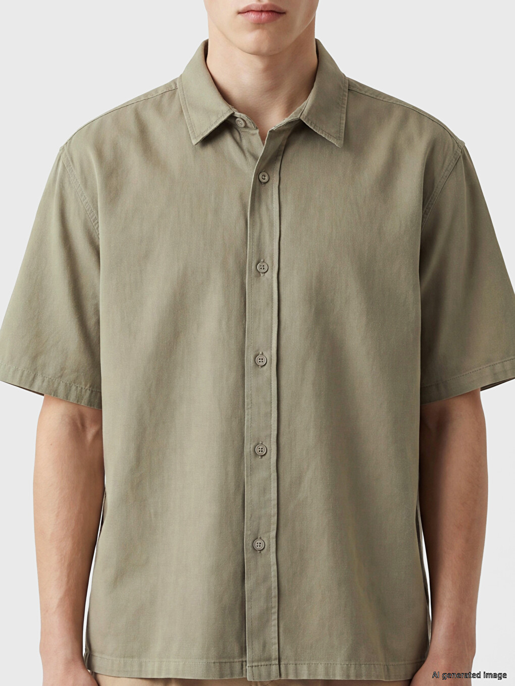 Relax Fit Gabardine Men's Shirt-2