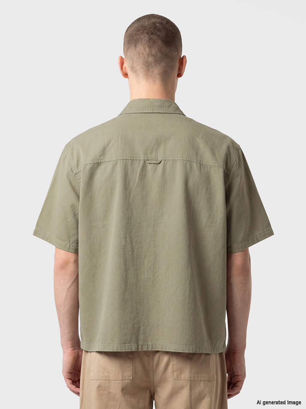 Relax Fit Gabardine Men's Shirt-3