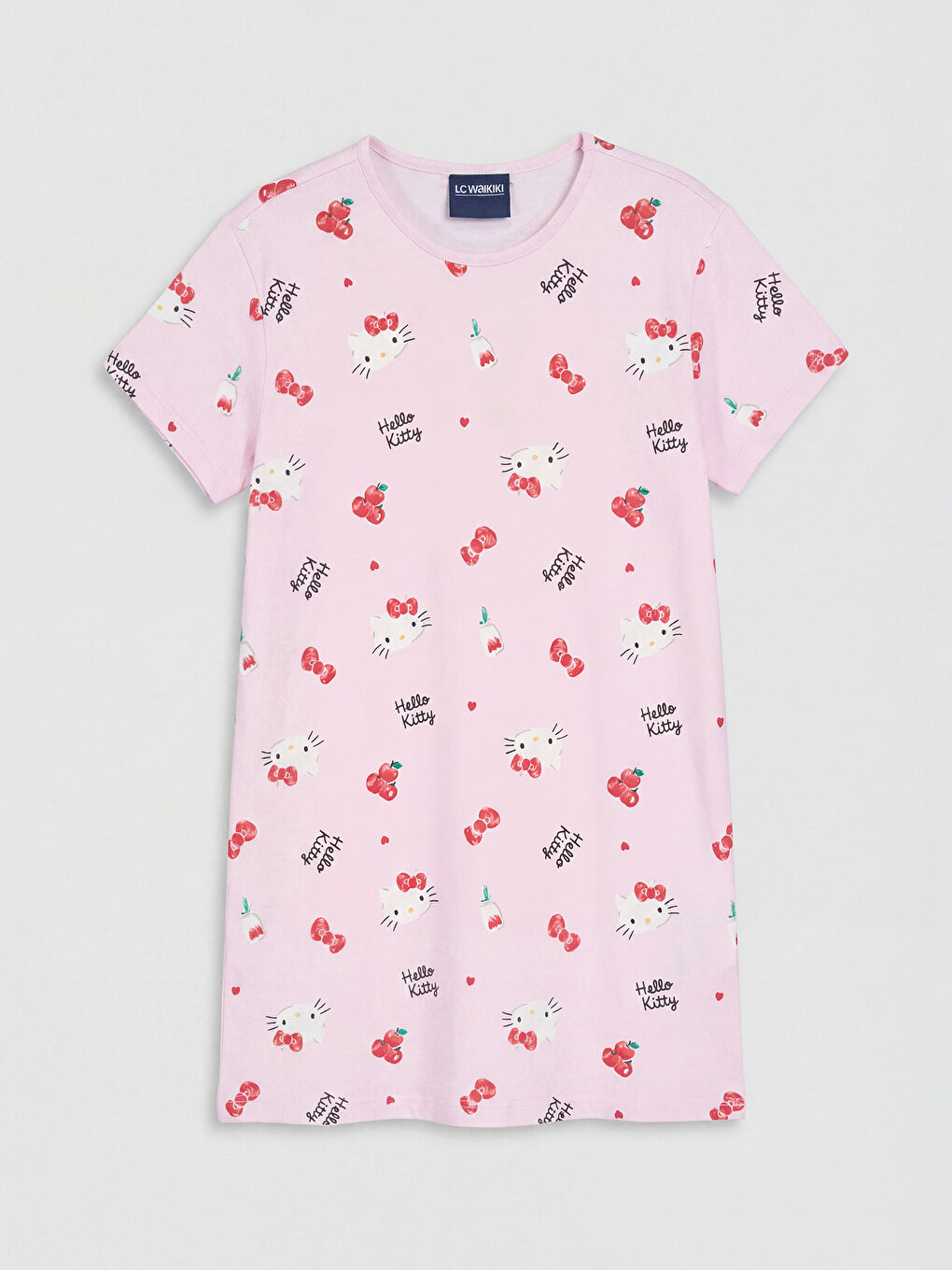 Pembe Baskılı Kız Çocuk Tişört 2'li-1