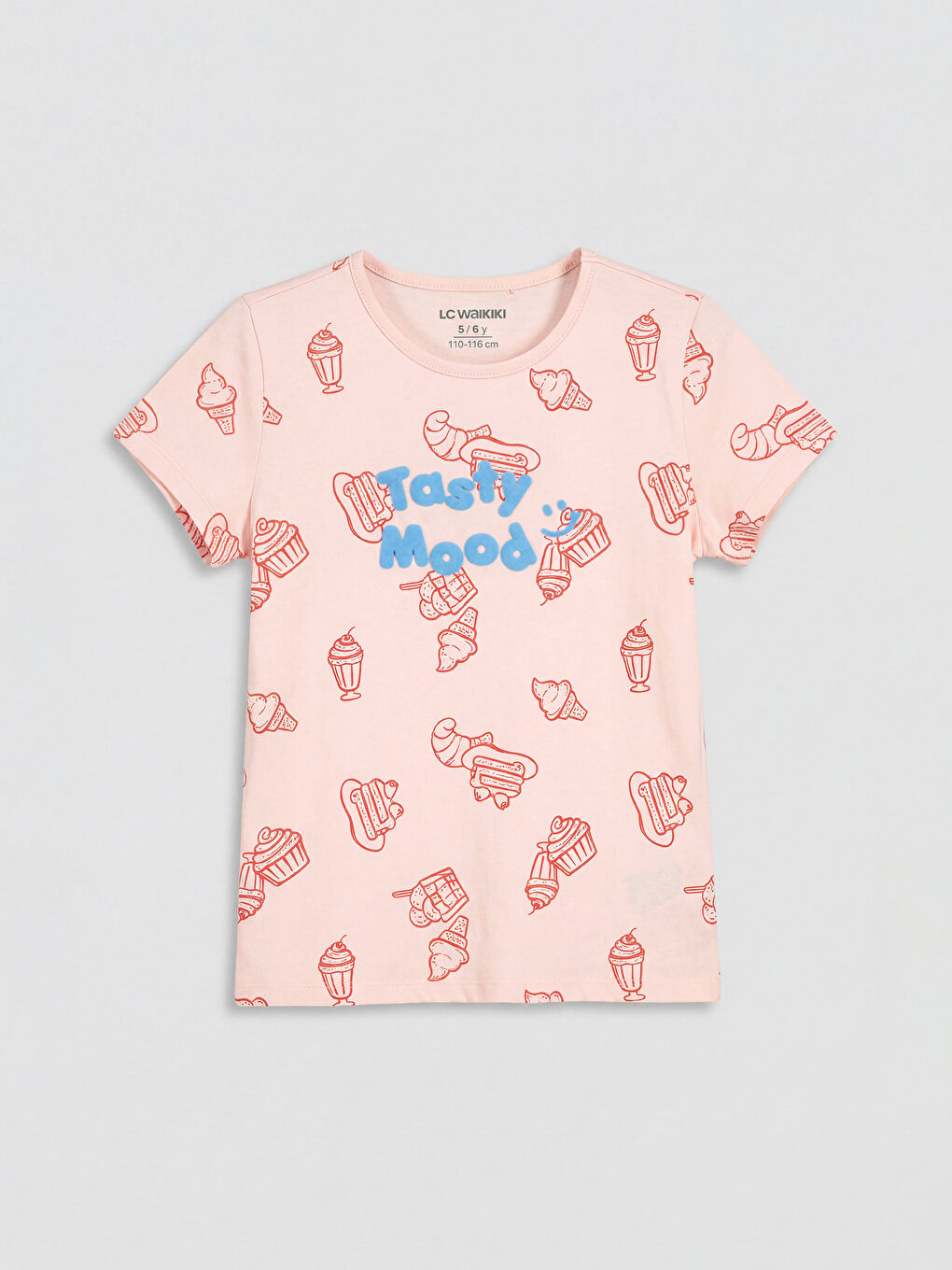 Pembe Bisiklet Yaka Kız Çocuk Şortlu Pijama Takımı-1