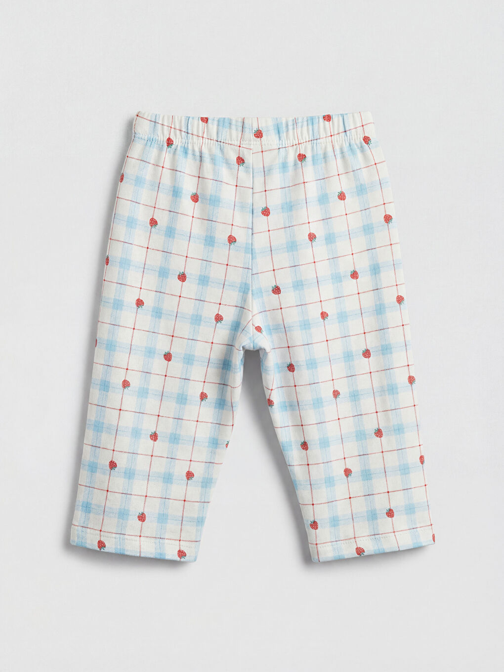 Ekru Bisiklet Yaka Kız Çocuk Şortlu Pijama Takımı-4