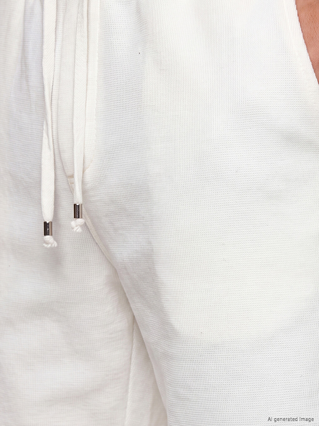 Man White Shorts-2