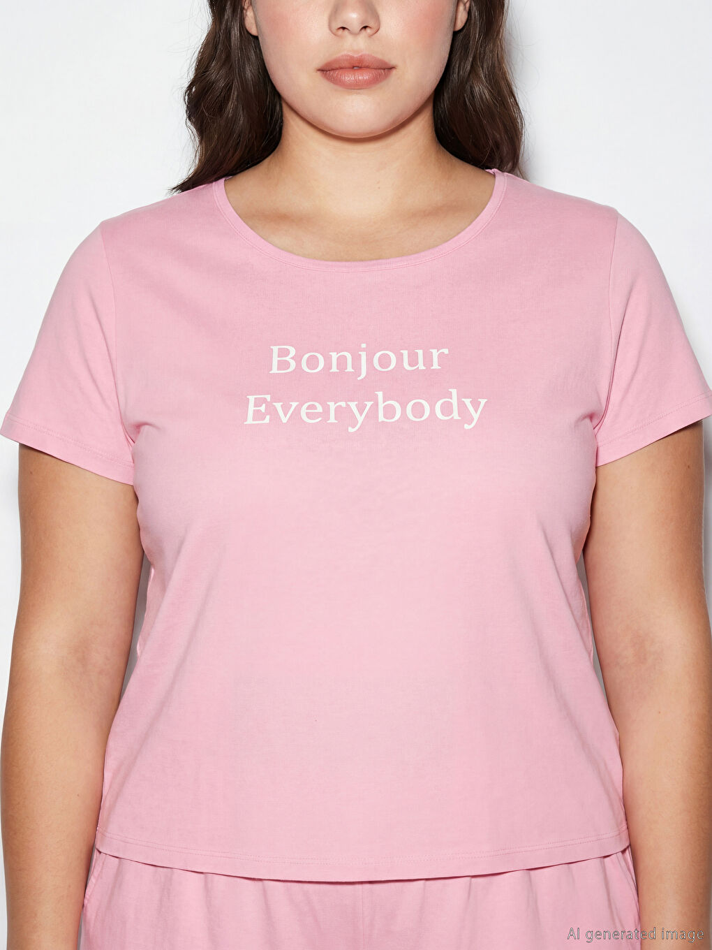 Woman PINK Shortie Pyjama Set-2