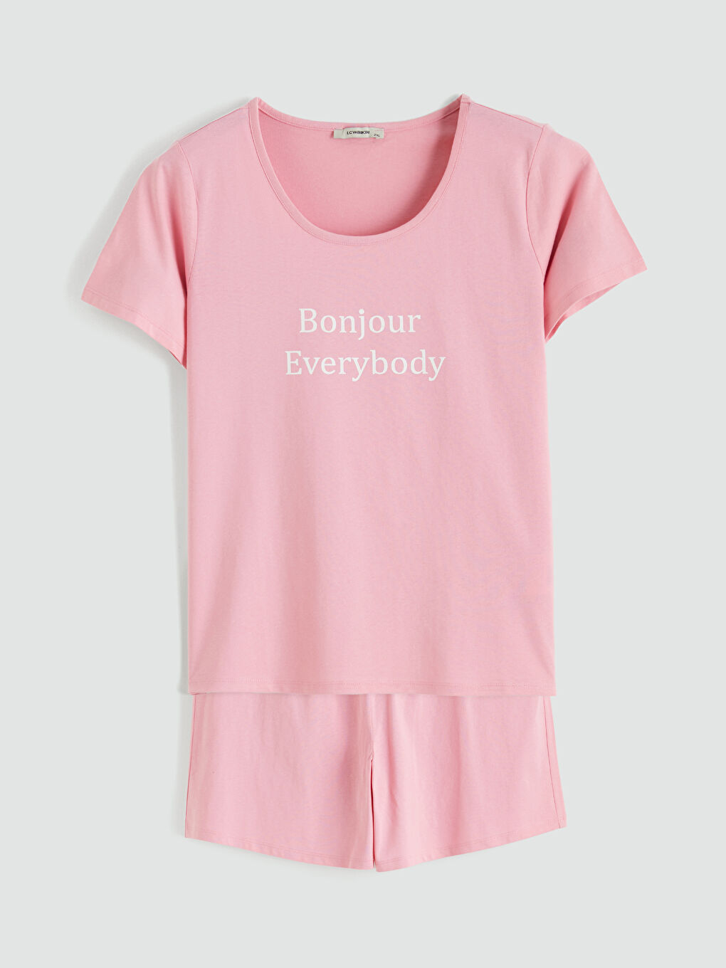 Woman PINK Shortie Pyjama Set-4