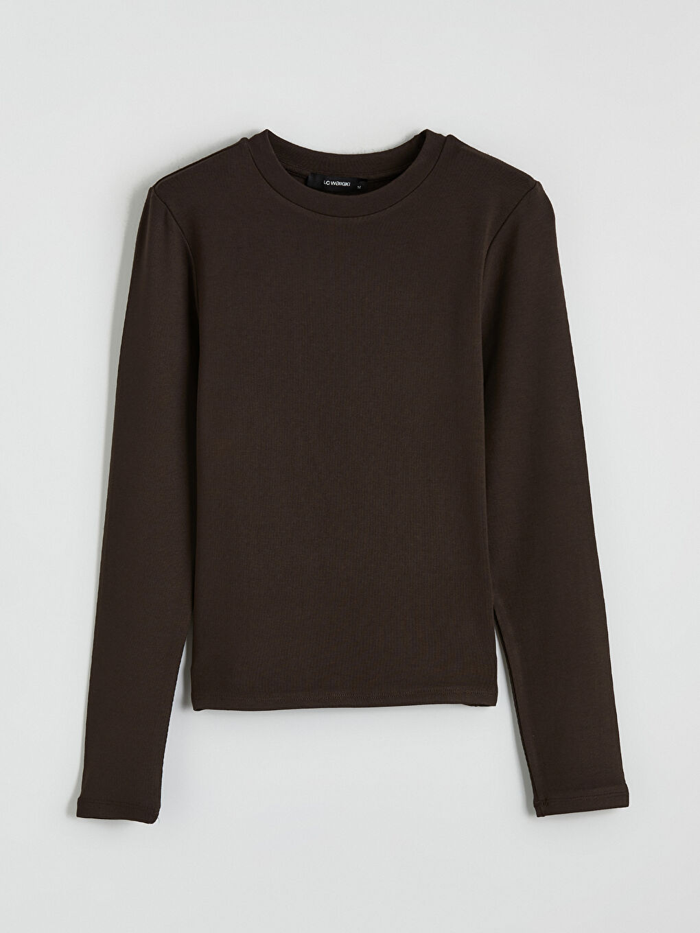 Kahverengi Bisiklet Yaka Kadın Body-4