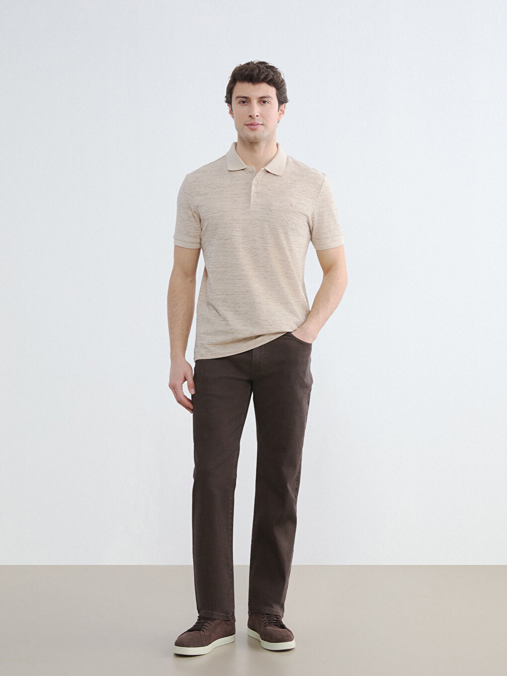 Kahverengi 779 Regular Fit Erkek Jean Pantolon