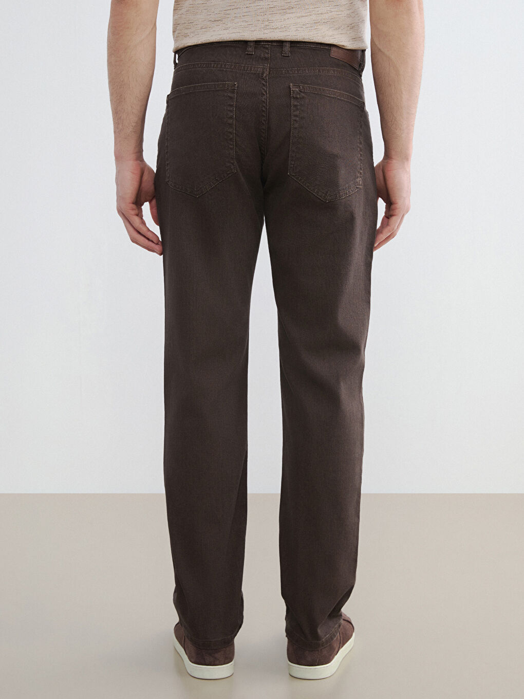 Kahverengi 779 Regular Fit Erkek Jean Pantolon-5
