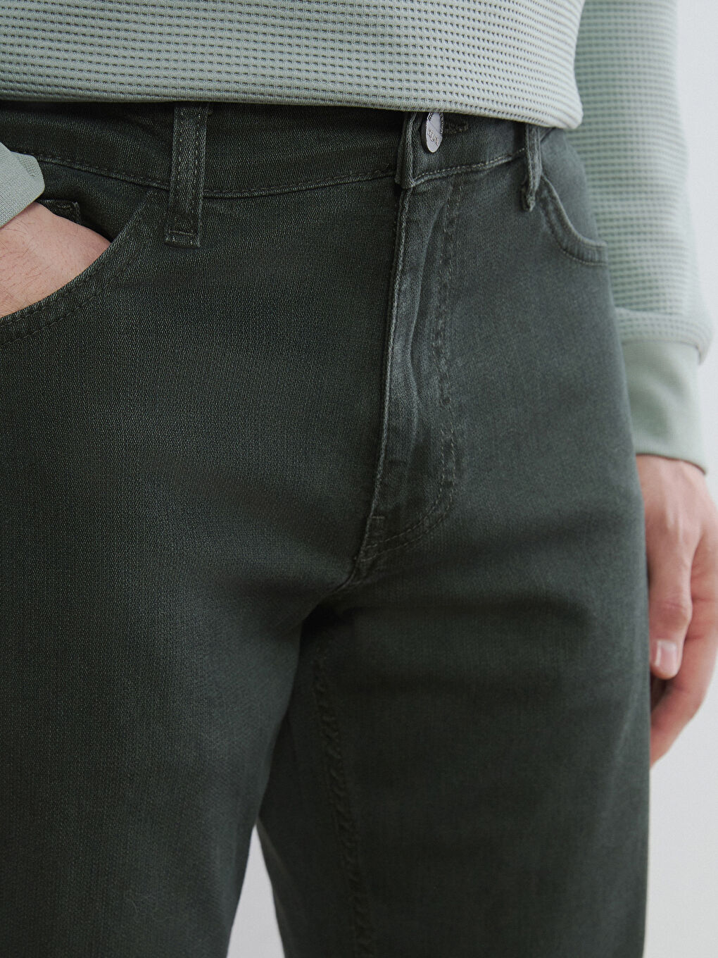 Haki 779 Regular Fit Erkek Jean Pantolon-4