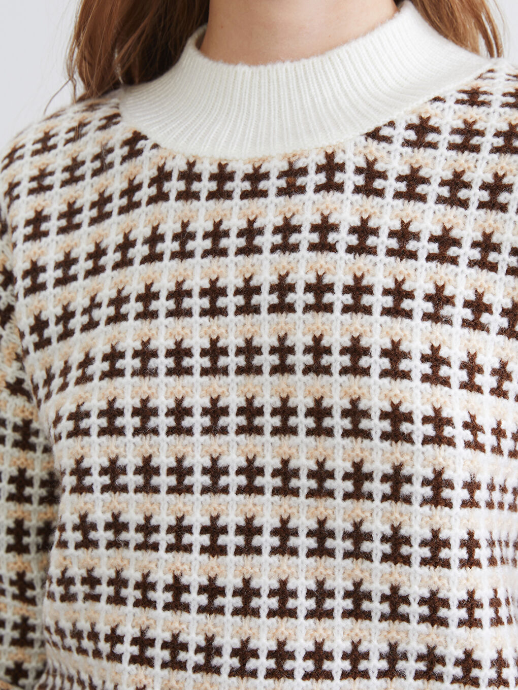 Женщины Коричневый Свитер-2