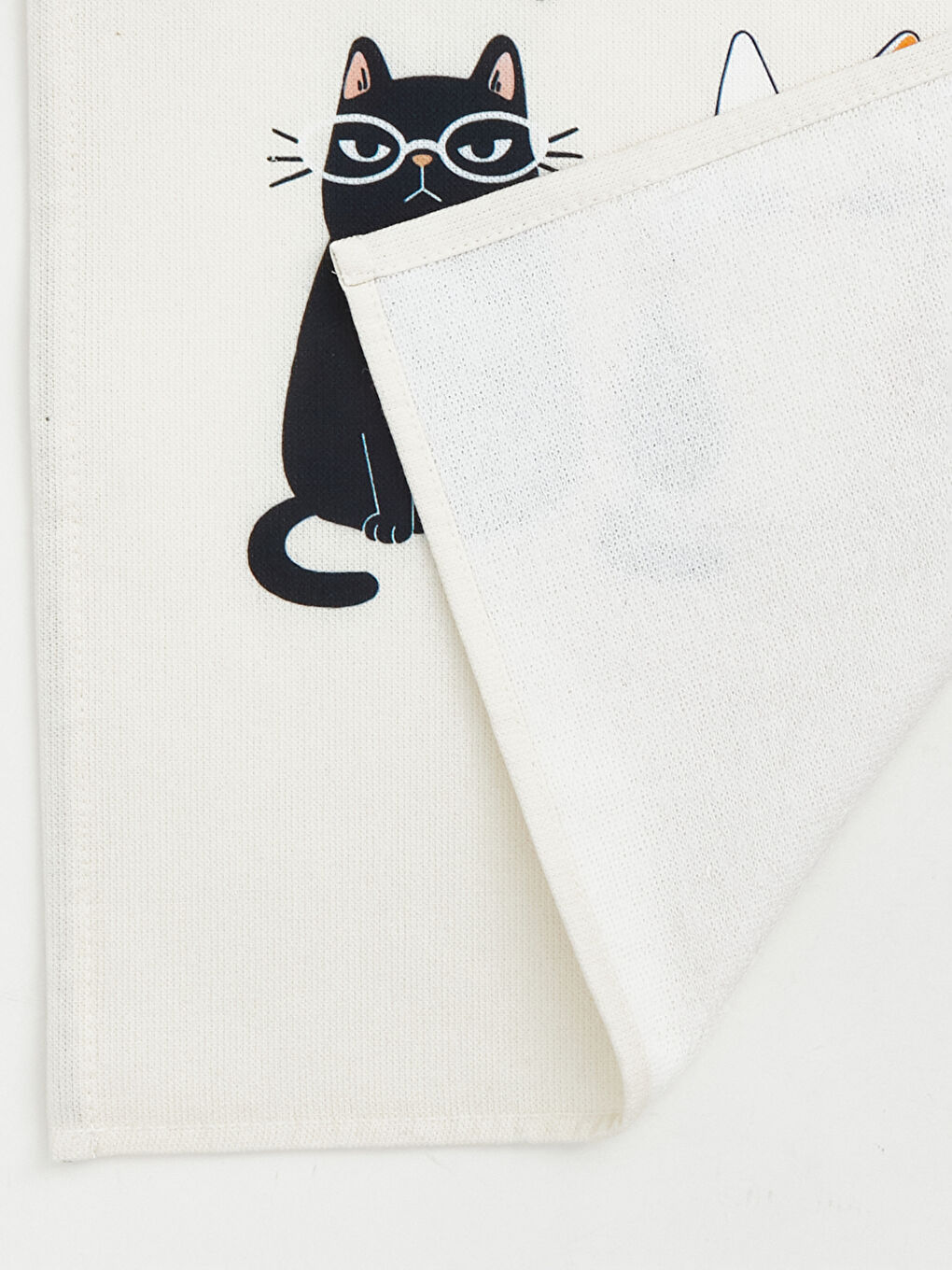 Набор из двух кухонных полотенец с принтом кошек, 40x50 см-5