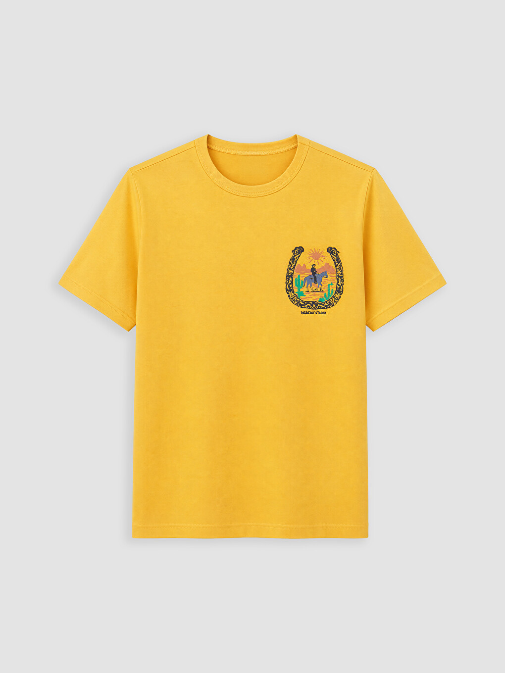 Sarı Erkek Çocuk Baskılı Şortlu Pijama Takımı-1