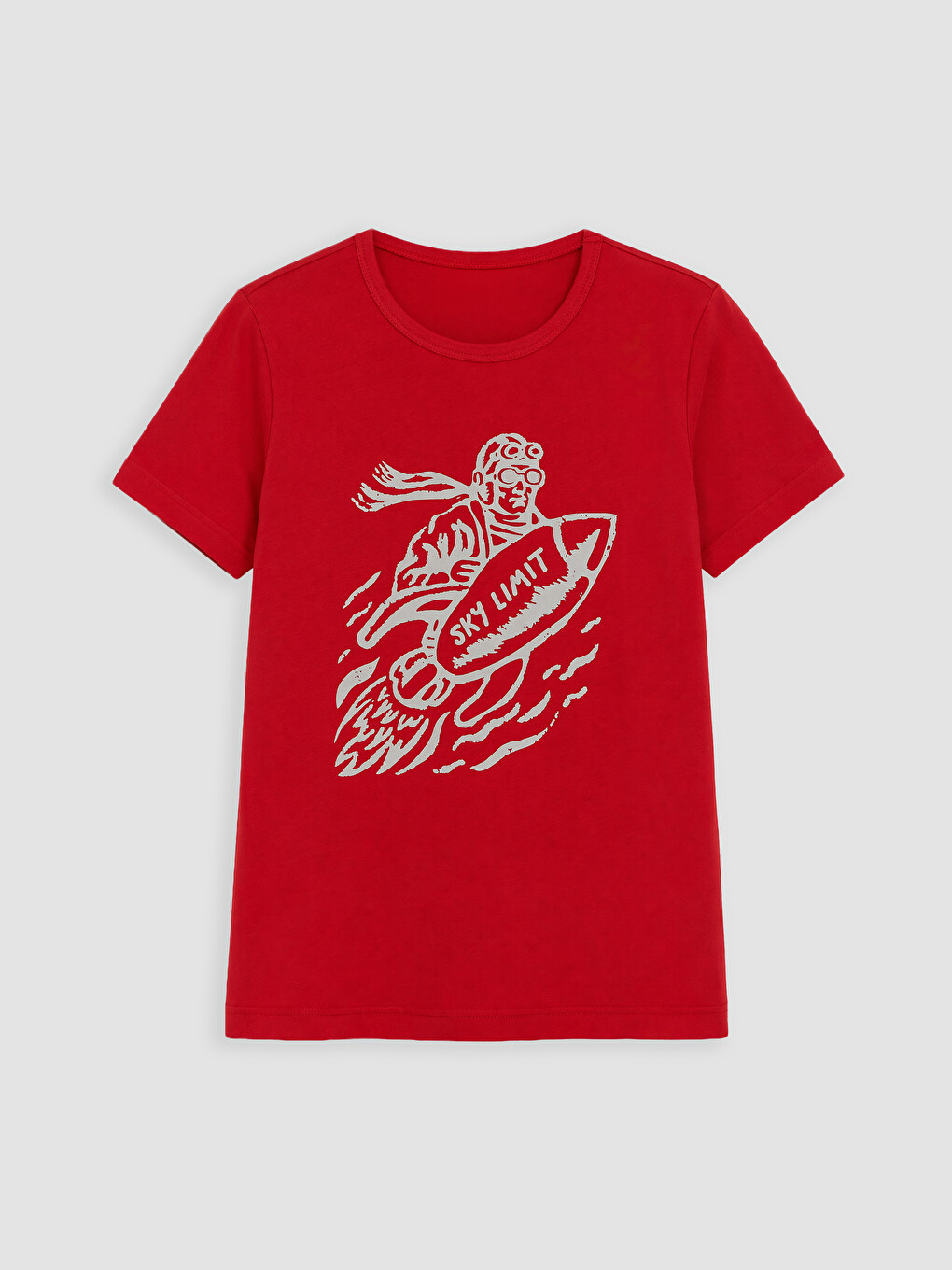 Kırmızı Baskılı Erkek Çocuk Şortlu Pijama Takımı-1