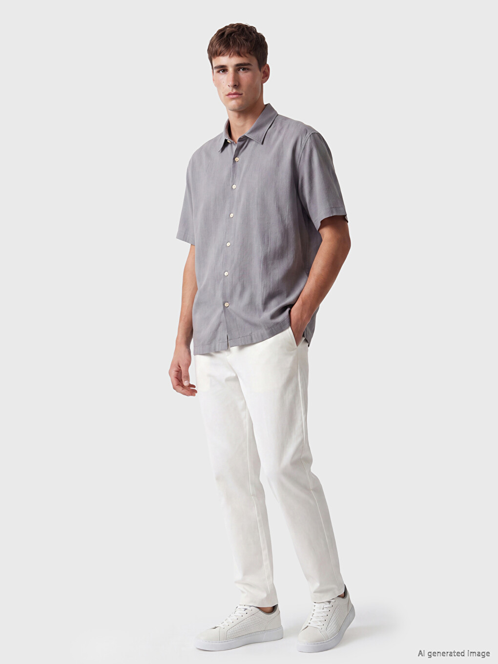 Regular Fit Krinkle Men's Shirt-1