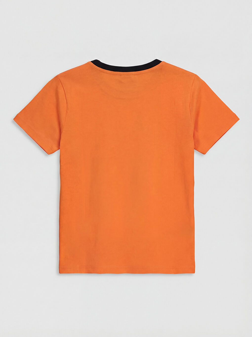 Turuncu Baskılı Erkek Çocuk Şortlu Pijama Takımı-2