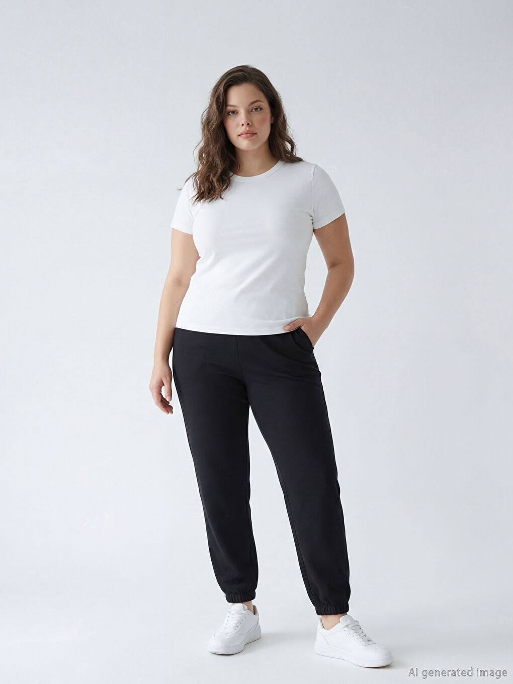 Женские спортивные джоггеры с эластичным поясом-1