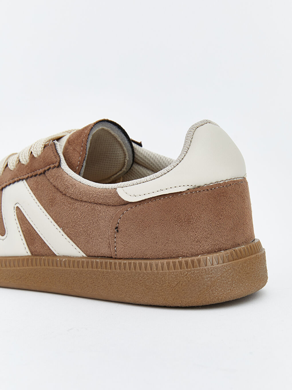 Kahverengi Süet Görünümlü Kadın Spor Ayakkabı-4