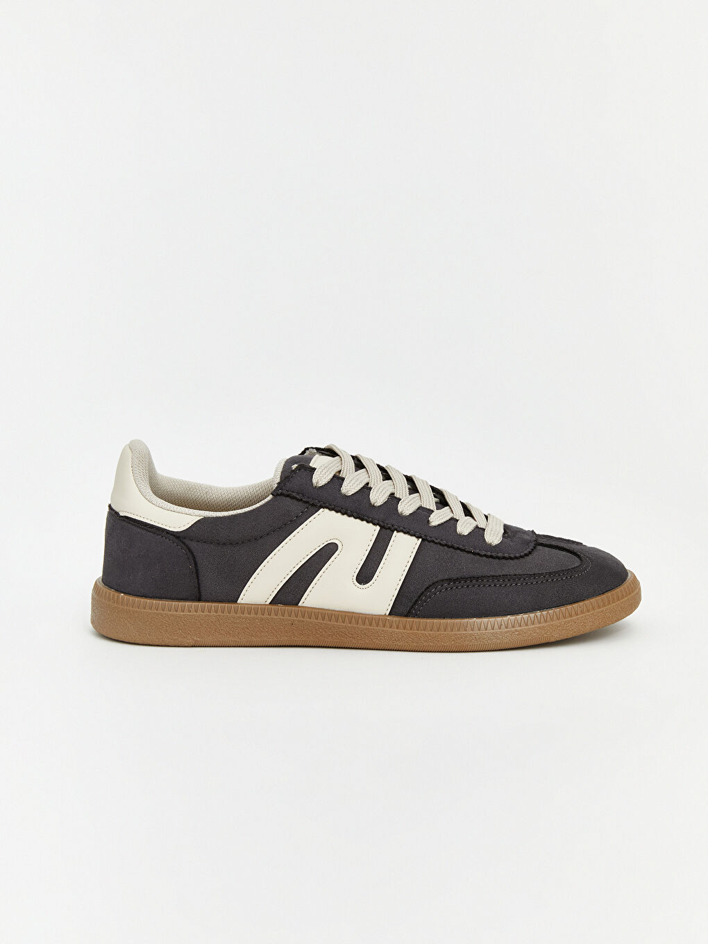 Pantofi sport din imitație de piele întoarsă pentru femei-1