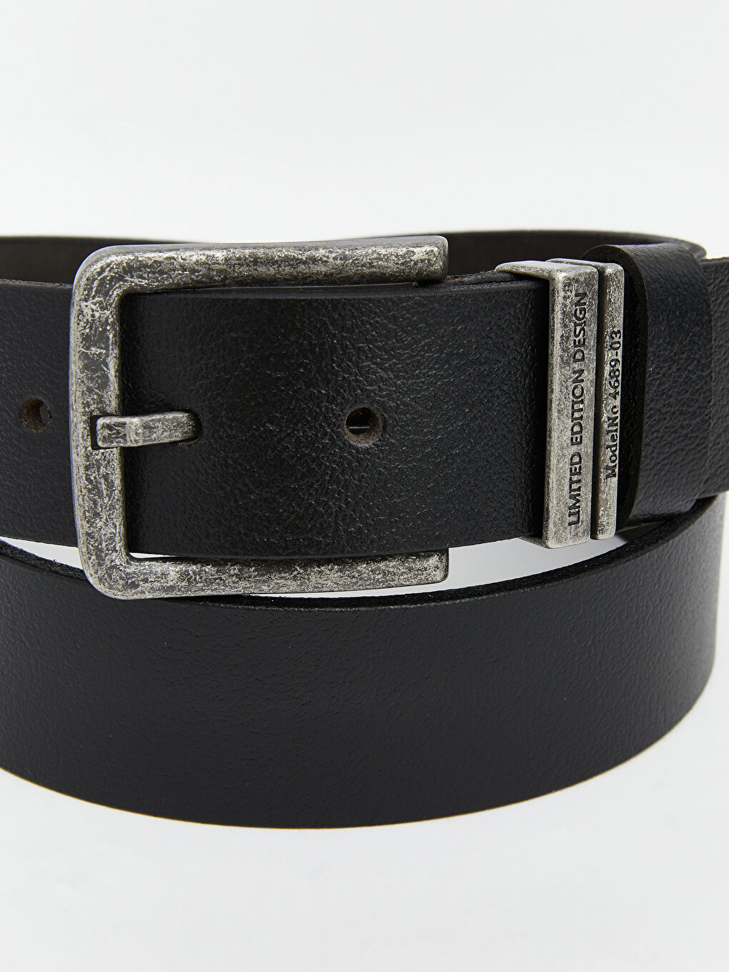 Siyah Hakiki Deri Erkek Kemer-3