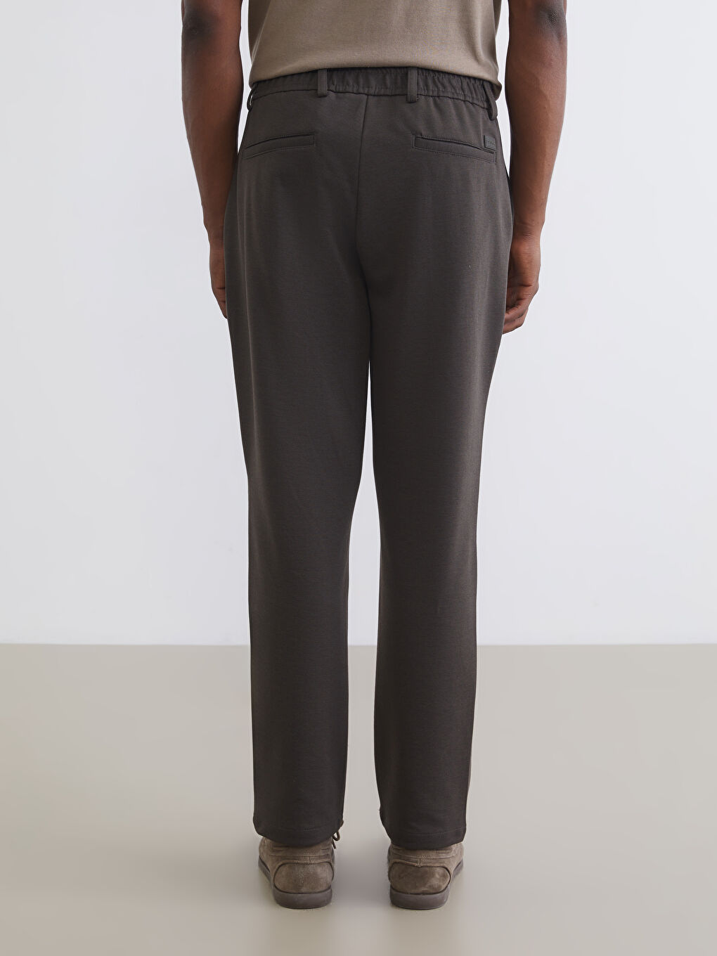 Haki Standart Kalıp Erkek Pantolon-3