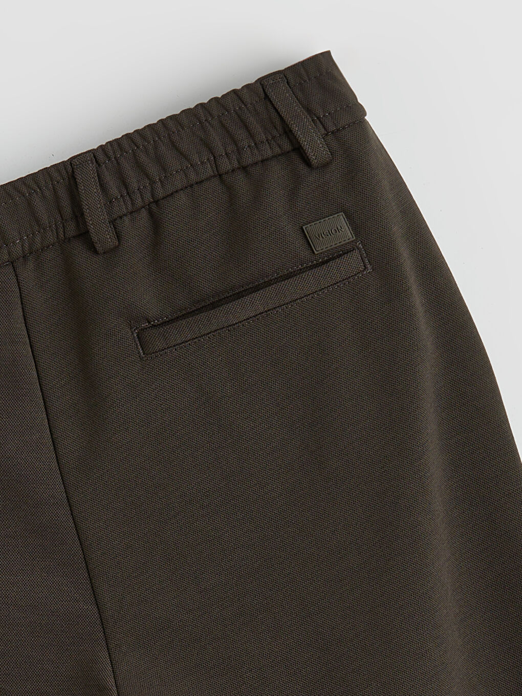 Haki Standart Kalıp Erkek Pantolon-5