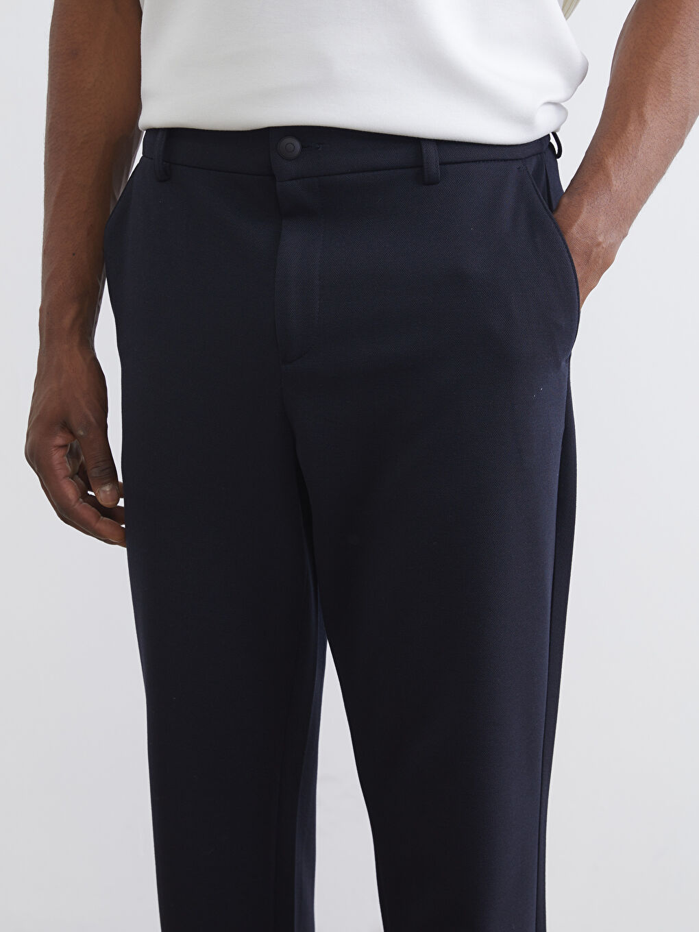 Lacivert Standart Kalıp Erkek Pantolon-2