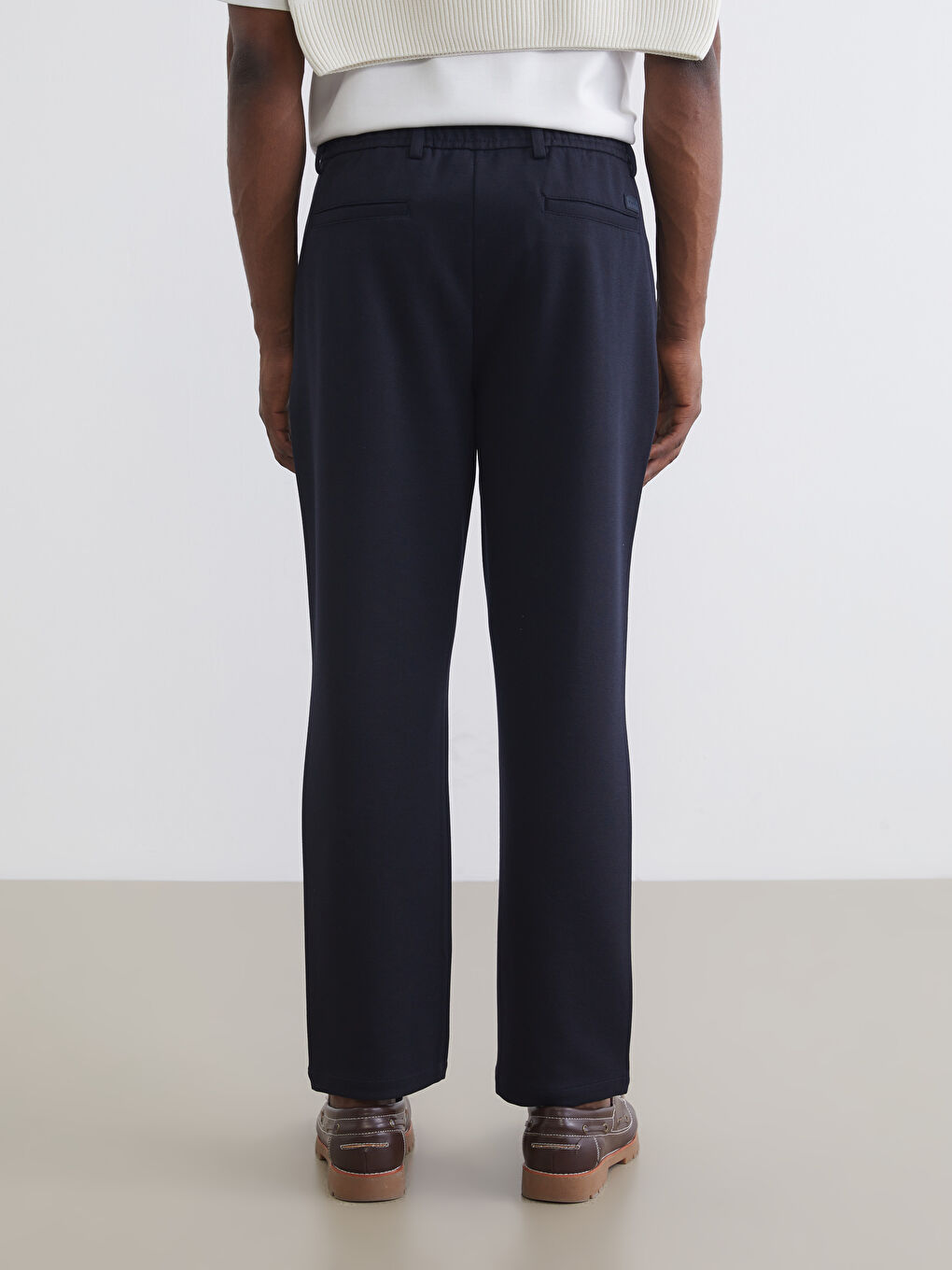 Lacivert Standart Kalıp Erkek Pantolon-3