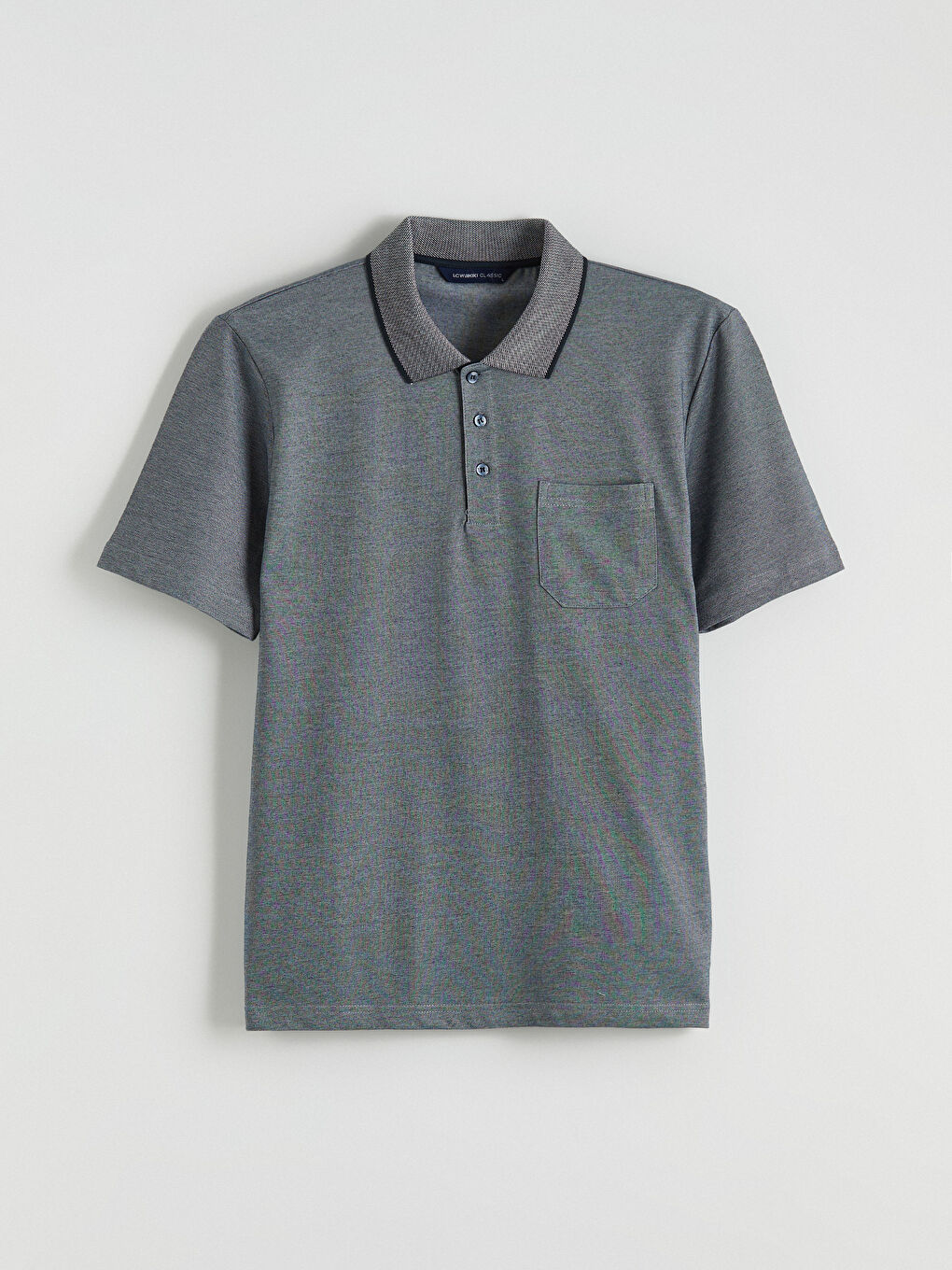 Lacivert Polo Yaka Erkek Tişört-4