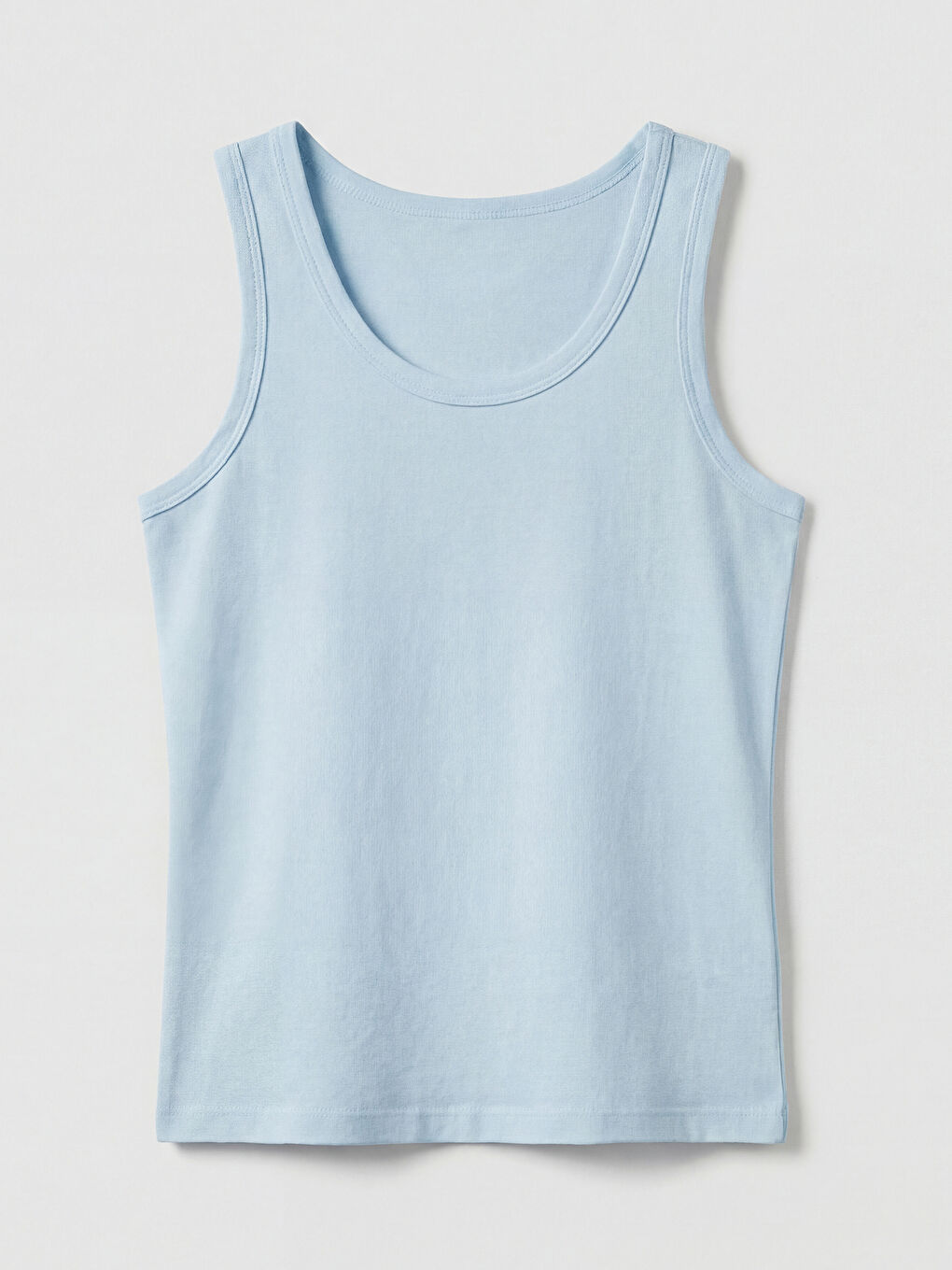 Mavi Bisiklet Yaka Erkek Çocuk Atlet 5'li-5