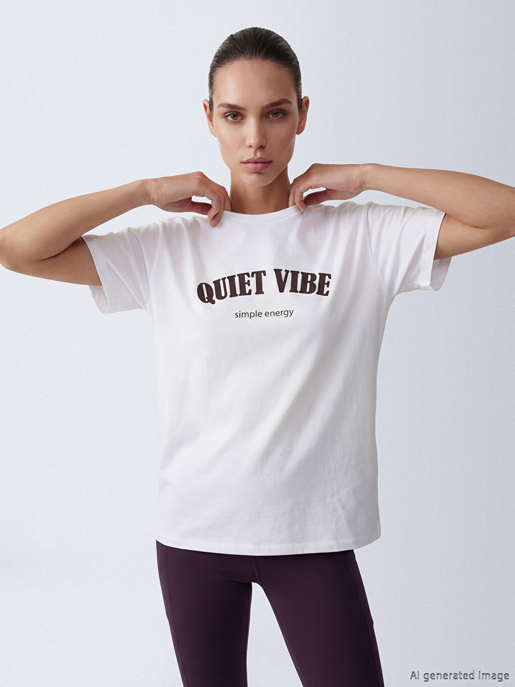 Woman WHITE Sports T-Shirt