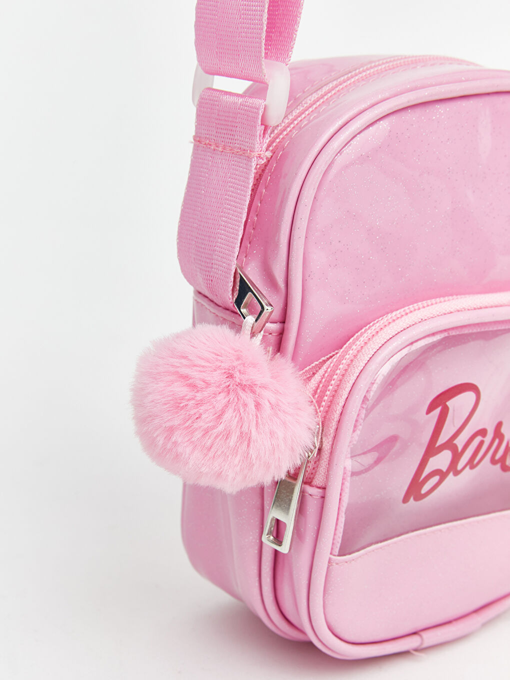 Pembe Barbie Baskılı Kız Çocuk Omuz Çantası-3