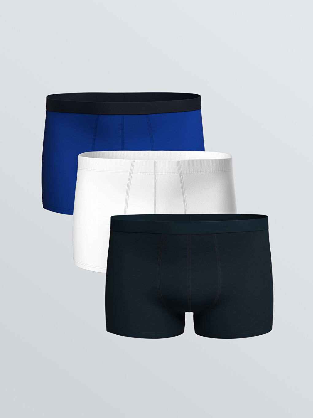 Karışık Standart Kalıp Pamuklu Esnek Erkek Boxer 3'lü		
